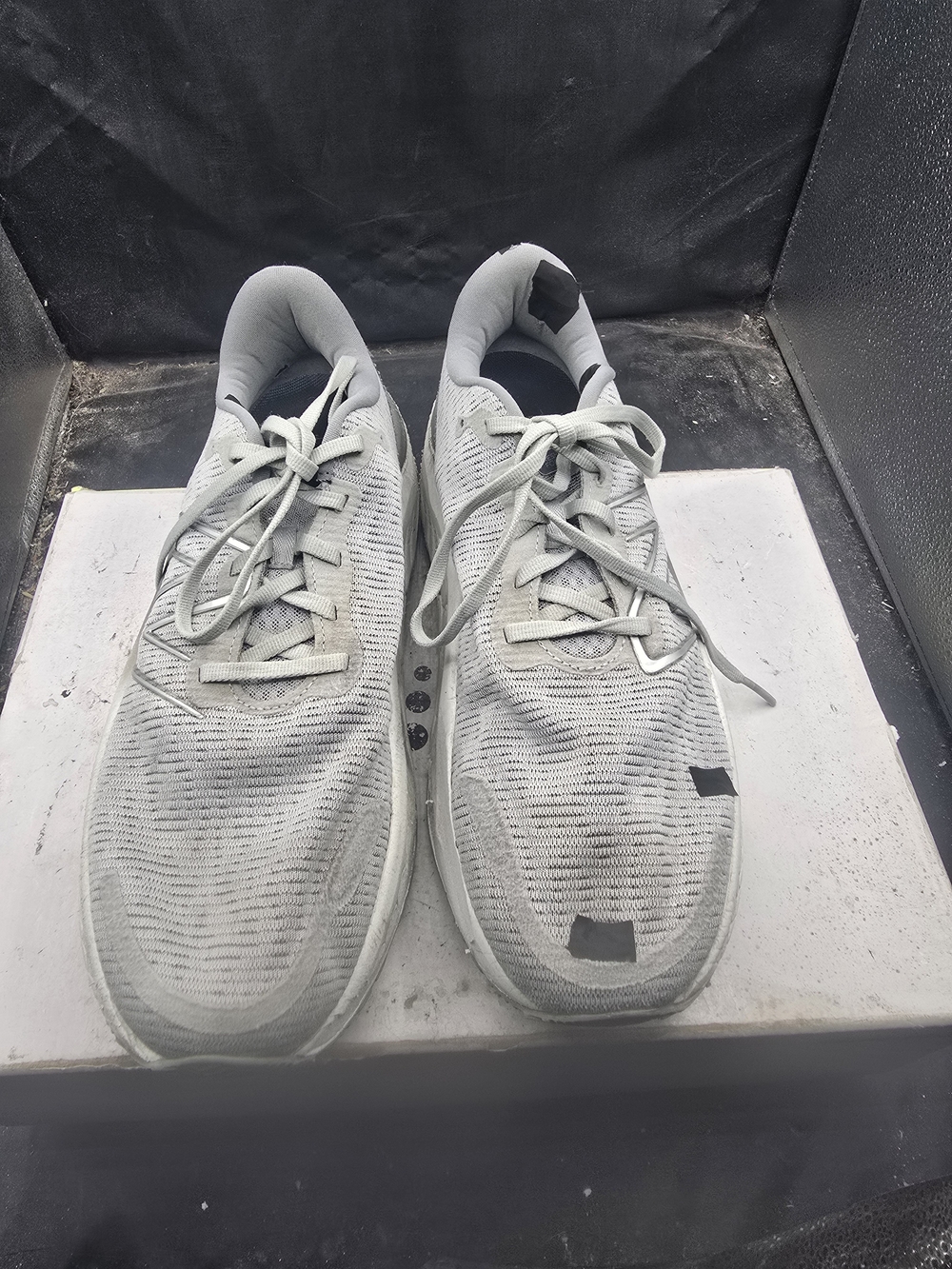 New Balance Light Gray Men's Athletic Running Shoes
